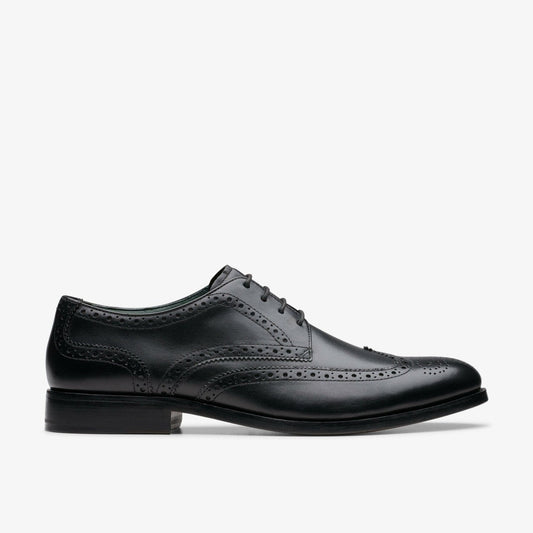 Craft James Tip Brogue Black Leather | Clarks Onsale