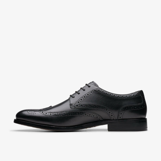 Craft James Tip Brogue Black Leather | Clarks Onsale
