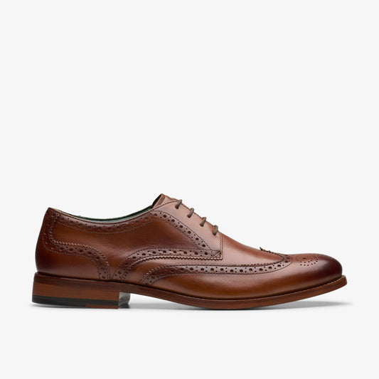 Craft James Tip Brogue Mid Tan Leather | Clarks For Sale