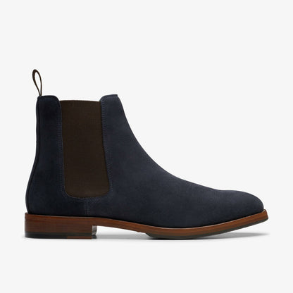 Craft James Top Chelsea Boot Navy Suede | Clarks For Sale
