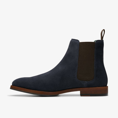 Craft James Top Chelsea Boot Navy Suede | Clarks For Sale