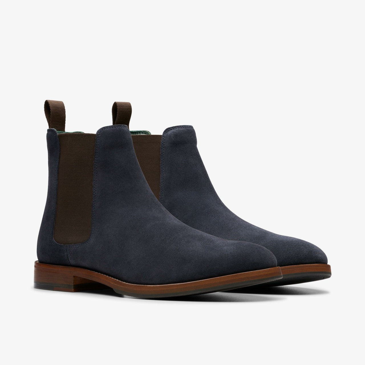 Craft James Top Chelsea Boot Navy Suede | Clarks For Sale