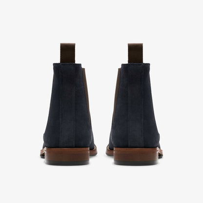 Craft James Top Chelsea Boot Navy Suede | Clarks For Sale