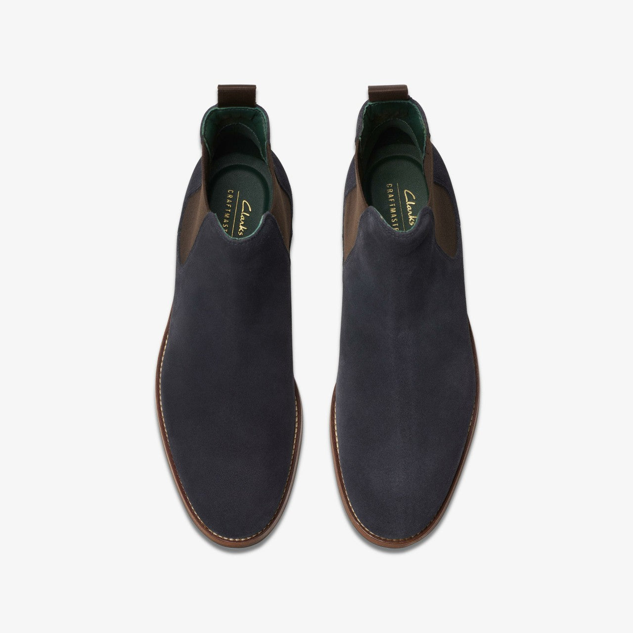Craft James Top Chelsea Boot Navy Suede | Clarks For Sale