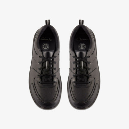 Daze Loop 2 Youth Black Leather | Clarks Discount