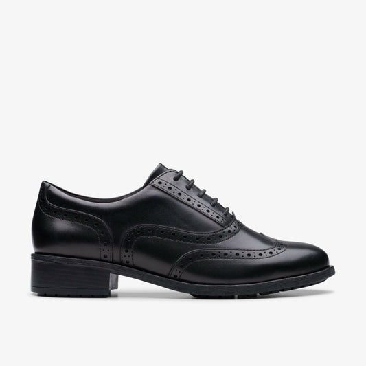 Havisham Oak Black Leather | Clarks Onsale