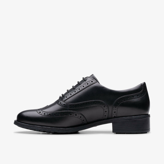 Havisham Oak Black Leather | Clarks Onsale