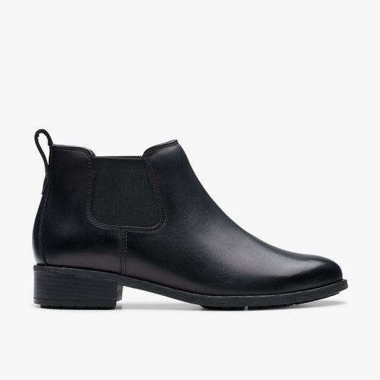 Havisham Top Ankle Boot Black Leather | Clarks US