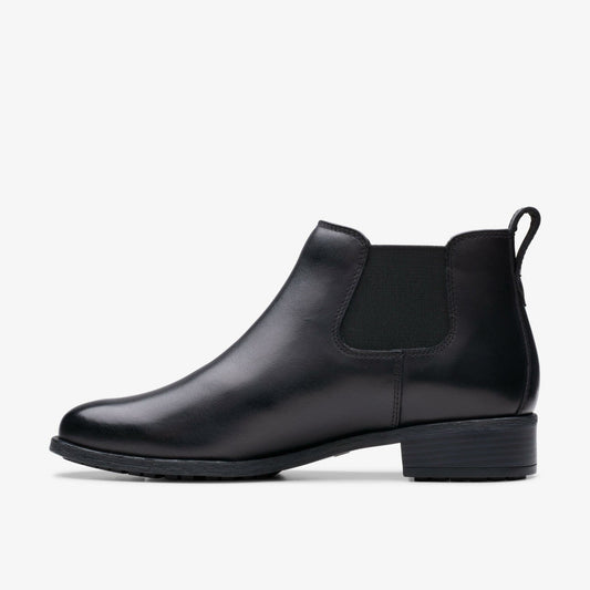 Havisham Top Ankle Boot Black Leather | Clarks US