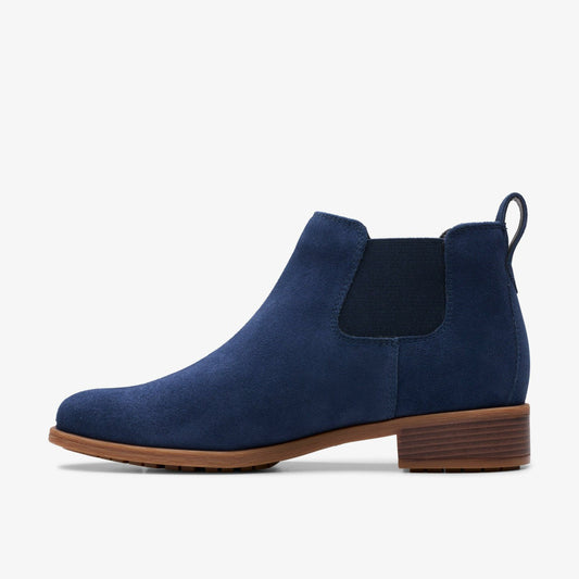 Havisham Top Ankle Boot Navy Suede | Clarks Discount