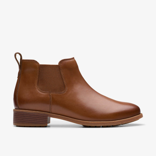 Havisham Top Ankle Boot Tan Leather | Clarks