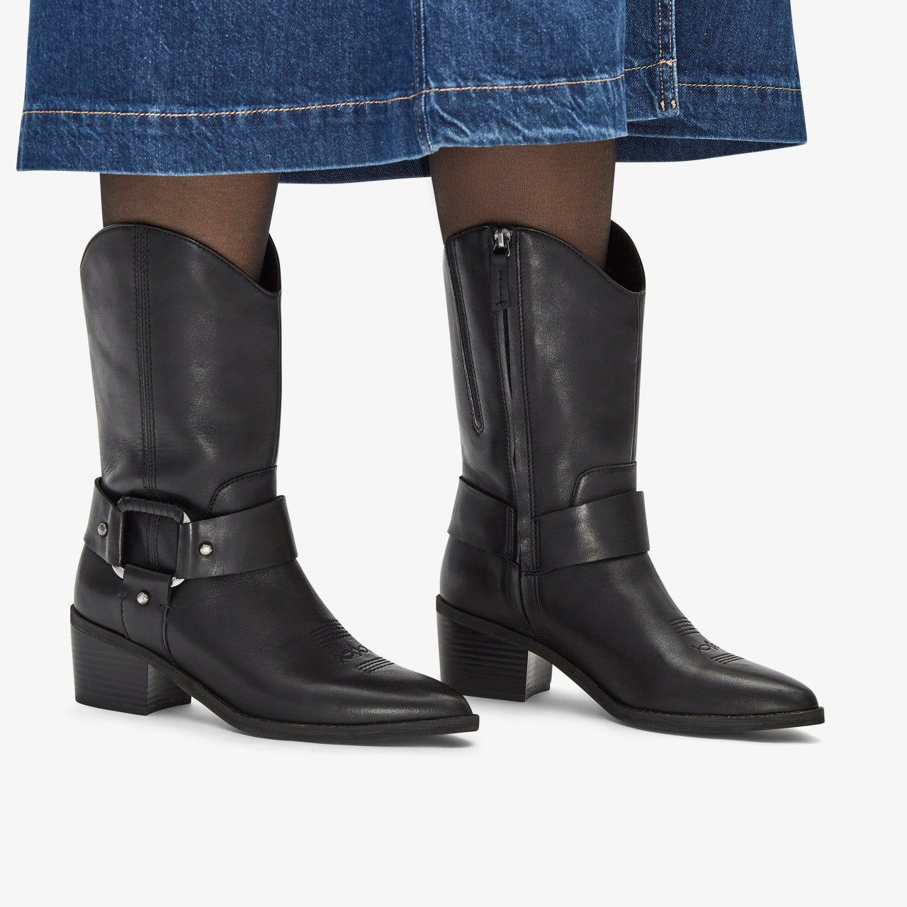 Morzine Rise Black Leather | Clarks Sale