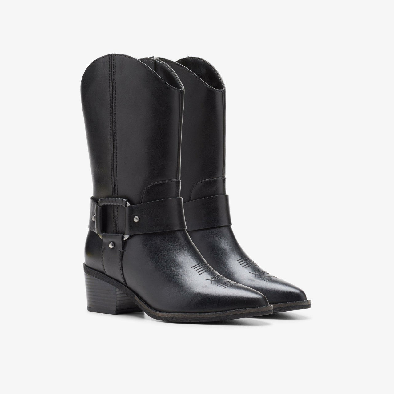 Morzine Rise Black Leather | Clarks Sale