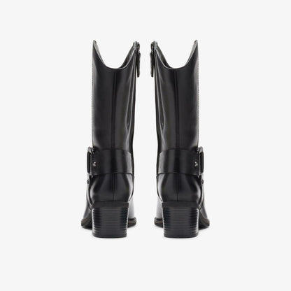 Morzine Rise Black Leather | Clarks Sale