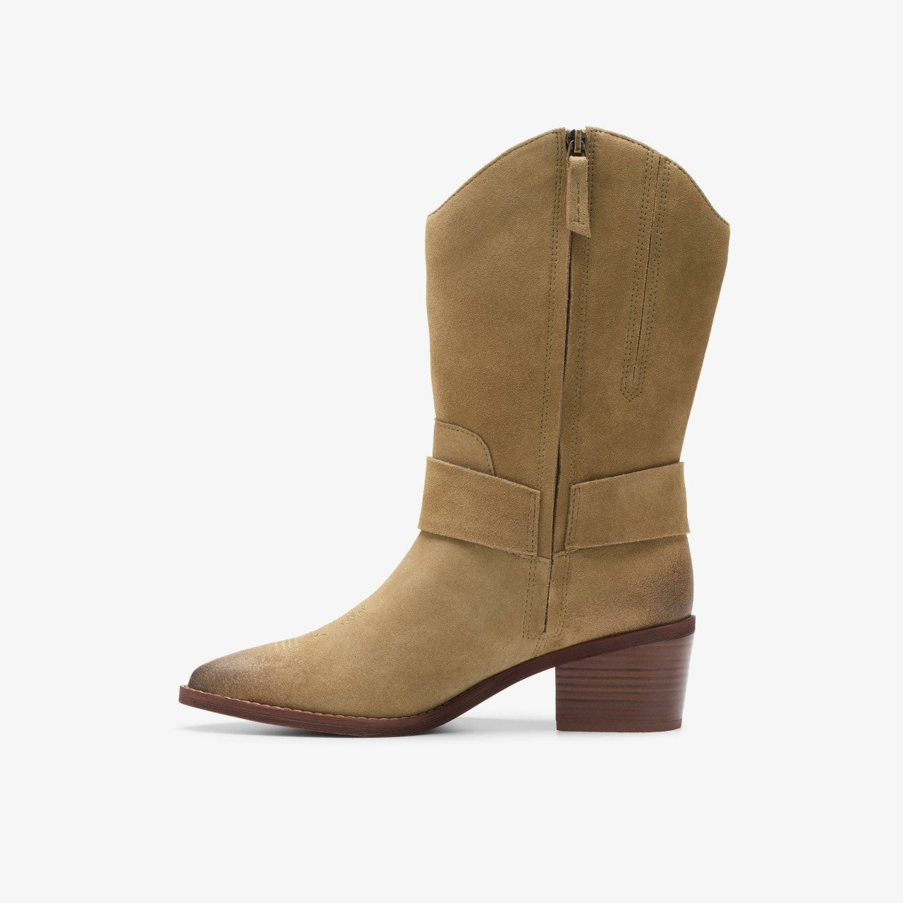 Morzine Rise Dark Sand Suede | Clarks Discount