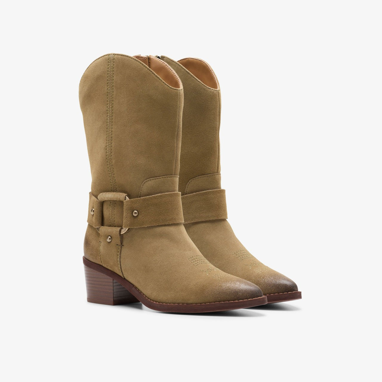 Morzine Rise Dark Sand Suede | Clarks Discount