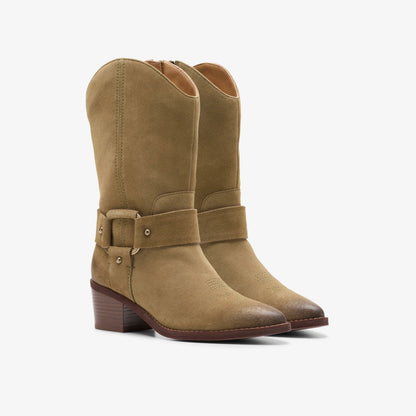 Morzine Rise Dark Sand Suede | Clarks Discount