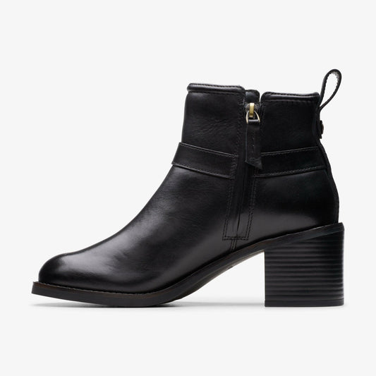 Chamberly Trim Black Leather | Clarks US