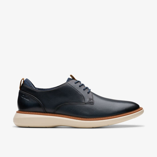 Brantin Plain Navy Leather | Clarks US
