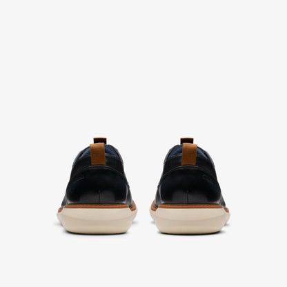 Brantin Plain Navy Leather | Clarks US