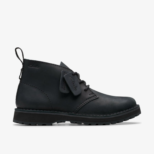 Solsbury Desert Boot Black Leather | Clarks Onsale