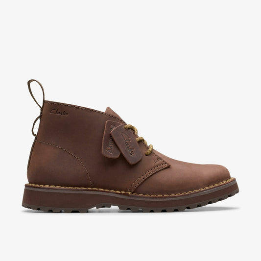 Solsbury Desert Boot Dark Brown Leather | Clarks