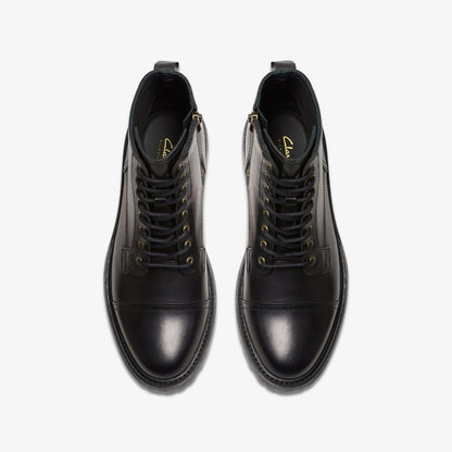 Clarkridge Hi Black Leather | Clarks Sale