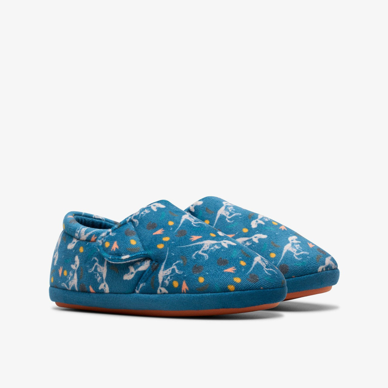 Fluffy Snug Kid Blue Print | Clarks