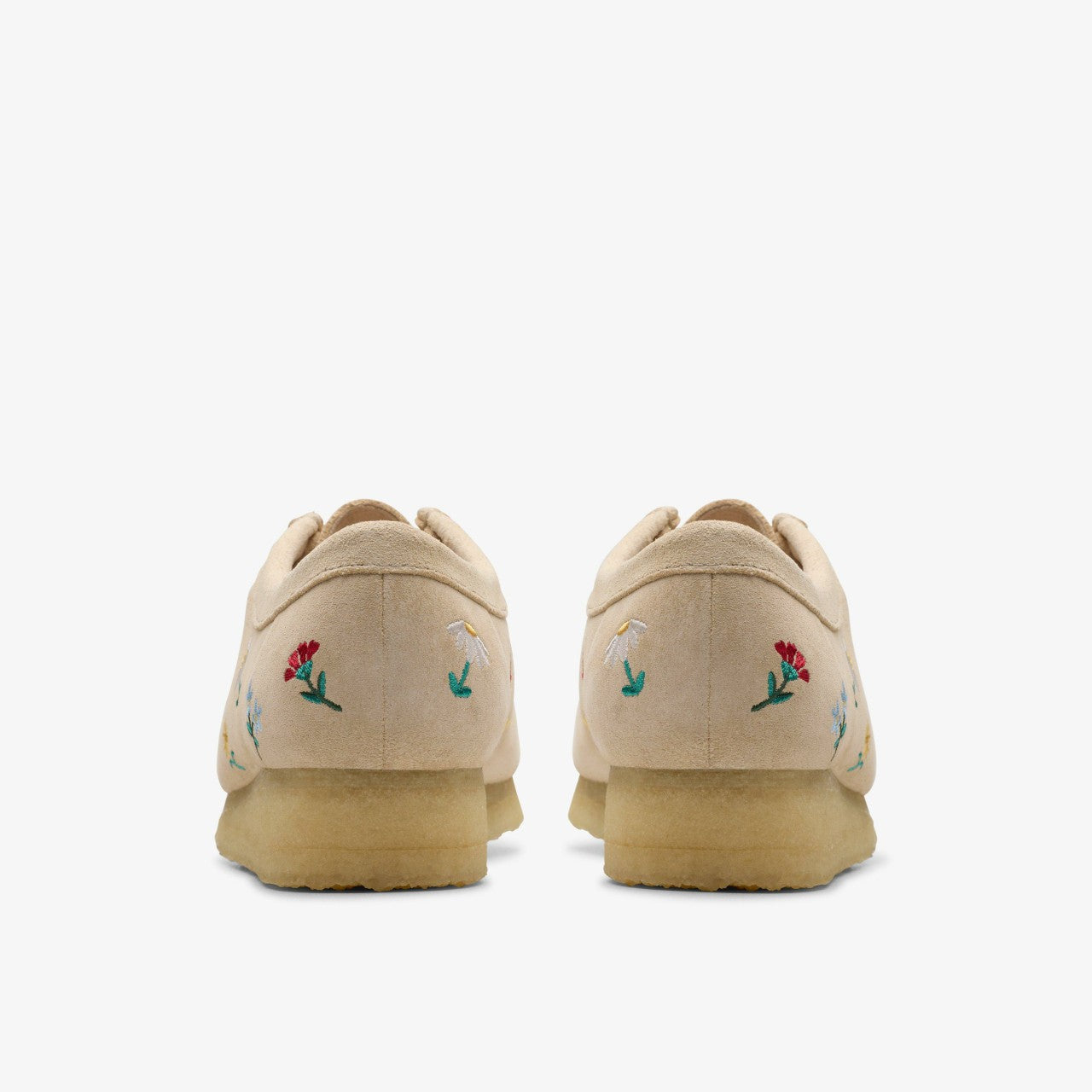 Wallabee Taupe Embroidery | Clarks For Sale