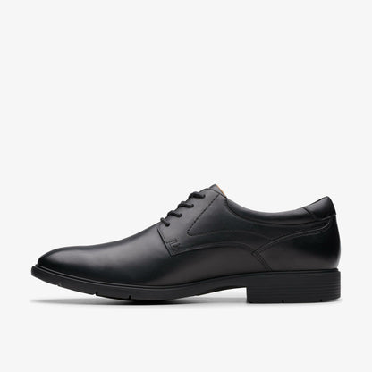 Eldredge Plain Black Leather | Clarks Discount