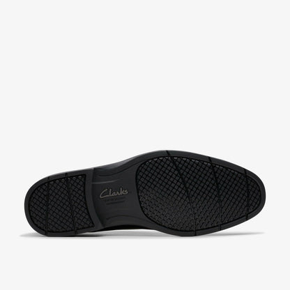 Eldredge Plain Black Leather | Clarks Discount