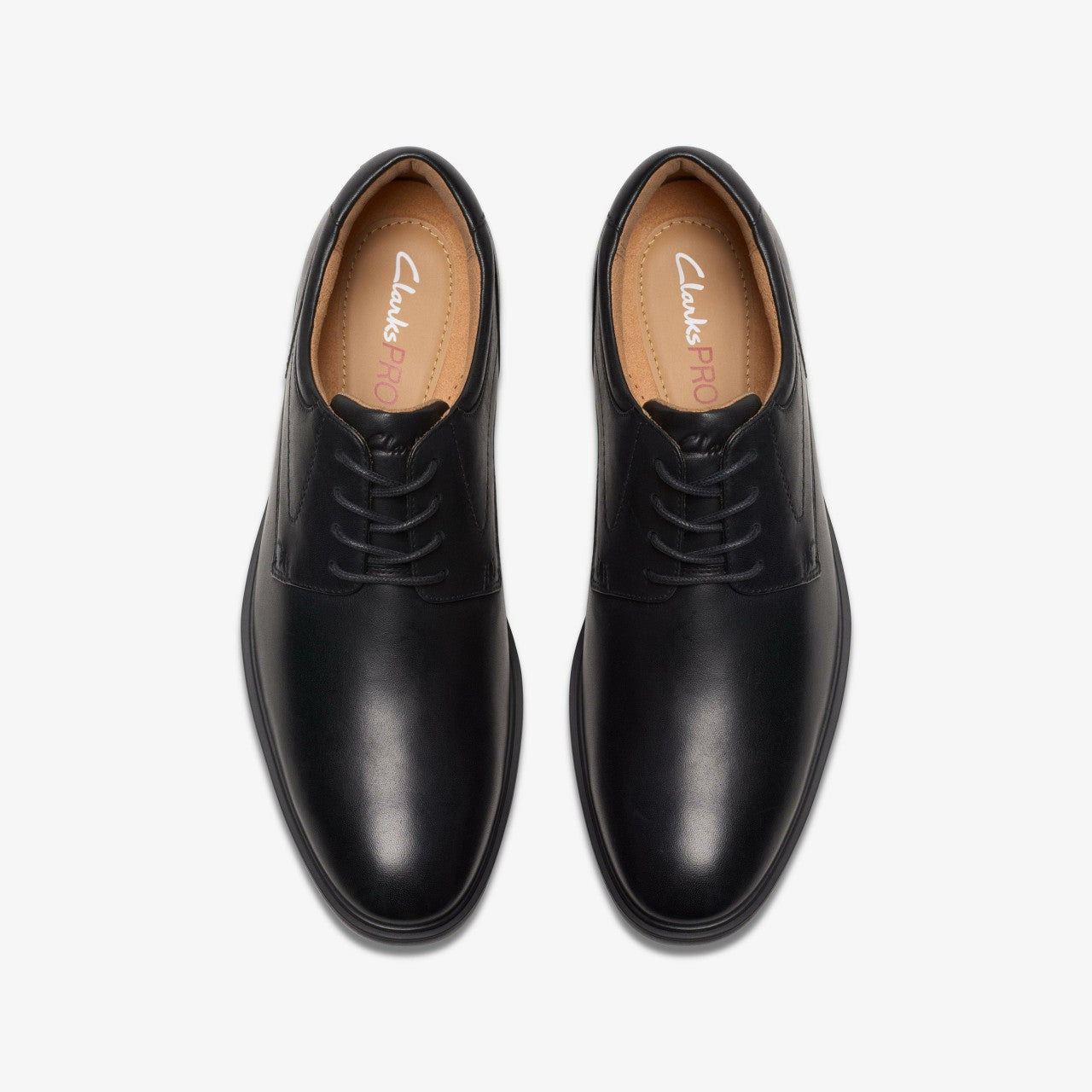 Eldredge Plain Black Leather | Clarks Discount