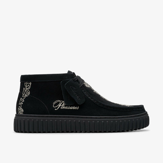 Torhill Woven Black Suede | Clarks Discount