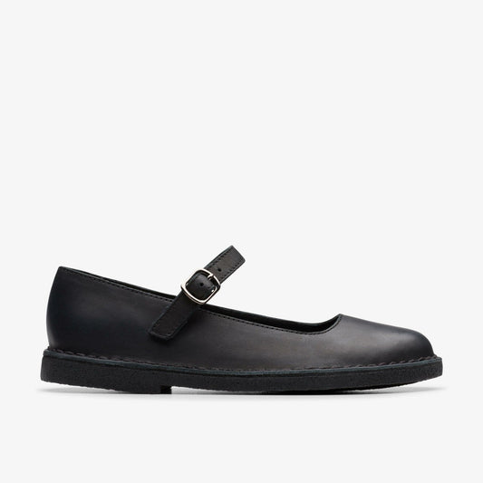 Desert Jane Black Leather | Clarks For Sale