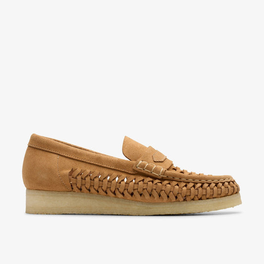 Wallabee Loafer Weave Tan Suede | Clarks