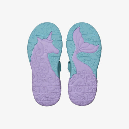 Tidal Shell Kid Light Blue Combination | Clarks Sale