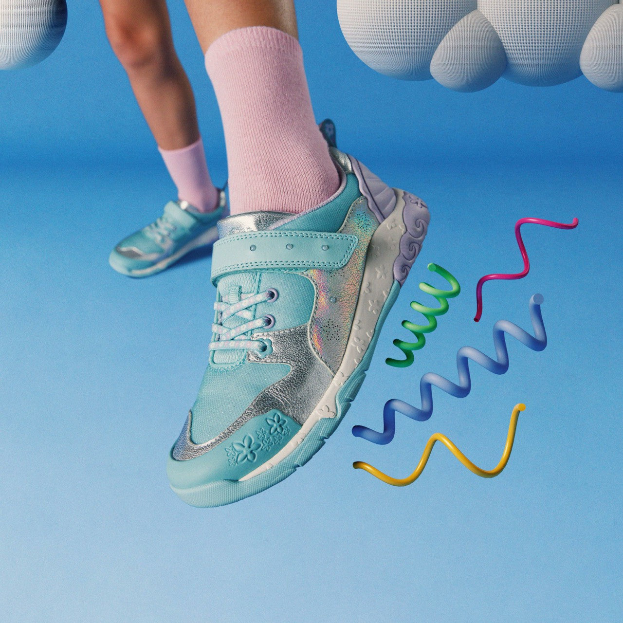Tidal Shell Kid Light Blue Combination | Clarks Sale