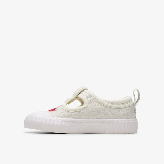 Foxing Berry Toddler Silver Fabric | Clarks US