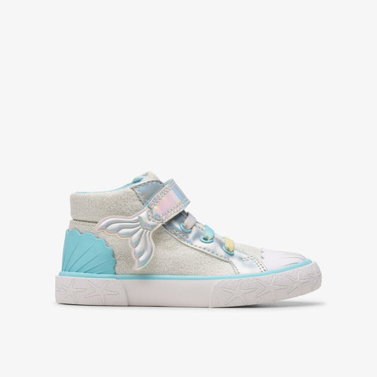 Foxing Wish Hi Toddler Silver Fabric | Clarks For Sale