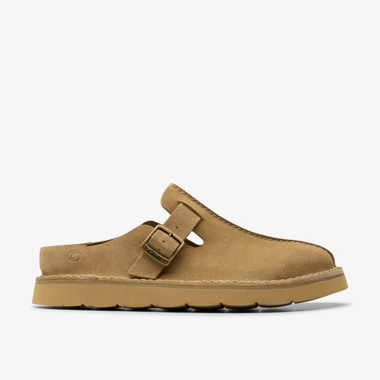 Solsbury Mule Dark Sand Suede | Clarks