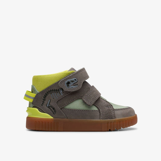 Oslo Play Toddler Grey/Green | Clarks Onsale