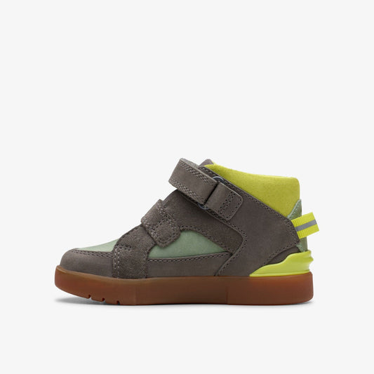 Oslo Play Toddler Grey/Green | Clarks Onsale