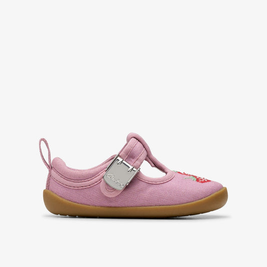 Roamer Grow Toddler Pink Canvas | Clarks Onsale