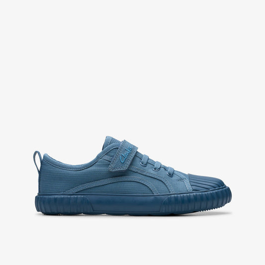 Foxing Stitch Kid Blue Fabric | Clarks Sale