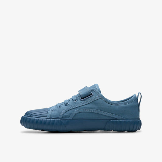 Foxing Stitch Kid Blue Fabric | Clarks Sale