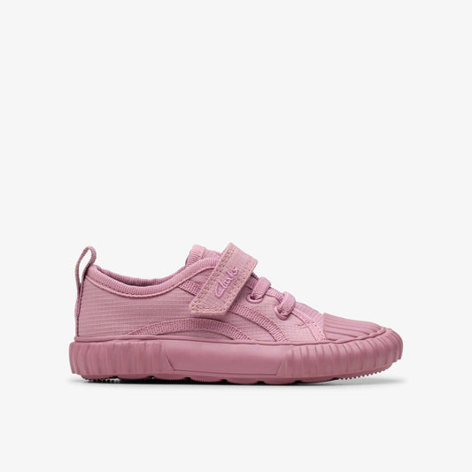 Foxing Stitch Toddler Pink Fabric | Clarks For Sale