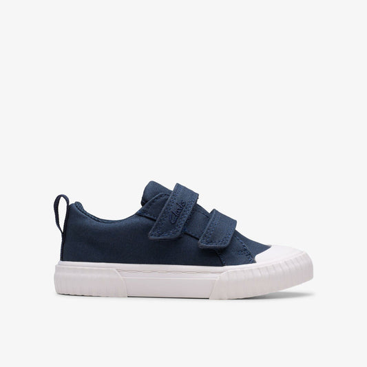 Foxing Vibe Toddler Navy Canvas | Clarks