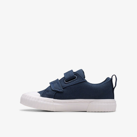 Foxing Vibe Toddler Navy Canvas | Clarks