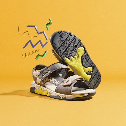Spiney Tail Kid Grey | Clarks Discount
