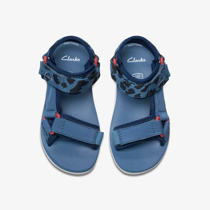 Peak Web Kid Blue Print | Clarks Discount